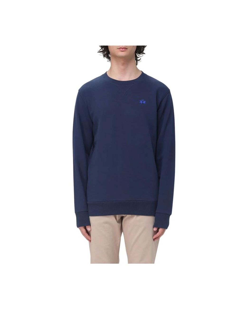 La Martina Blue Sweatshirts for men