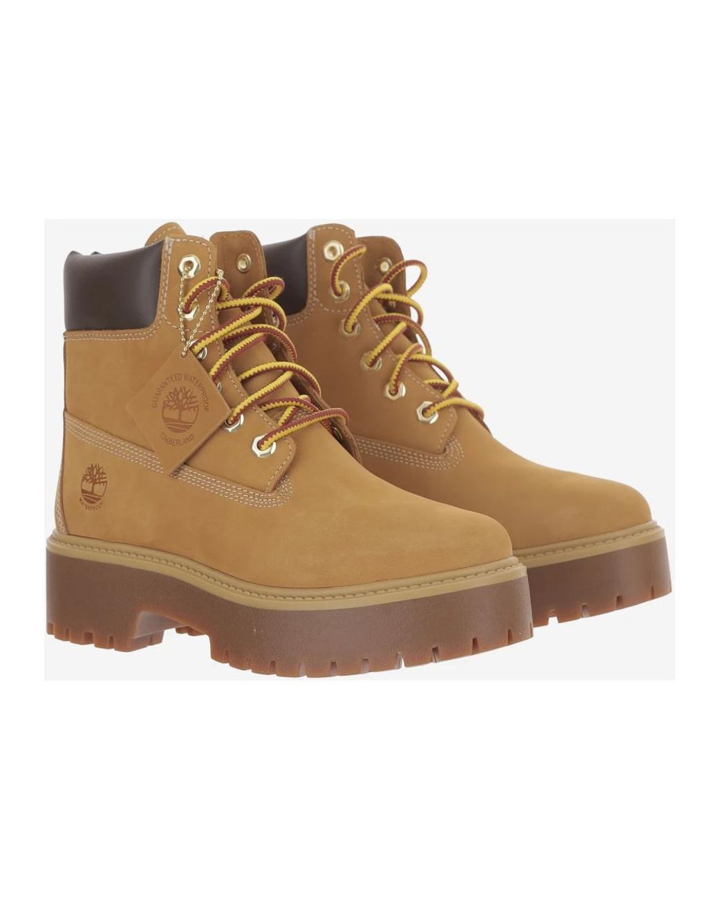 Timberland Brown Lace-Up Boots