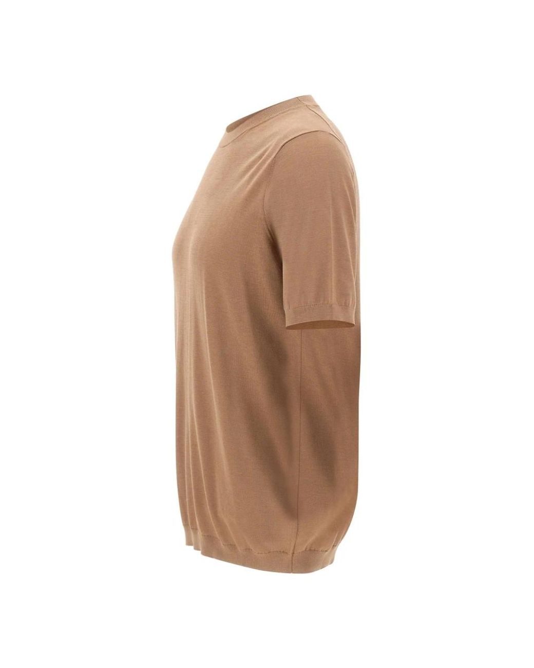Kangra Brown Round-Neck Knitwear for men