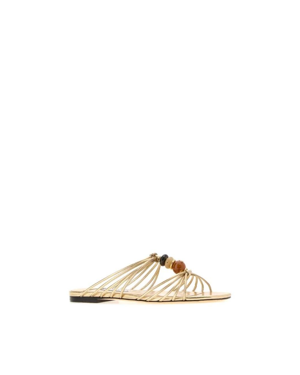 Jimmy Choo Natural Flat Sandals