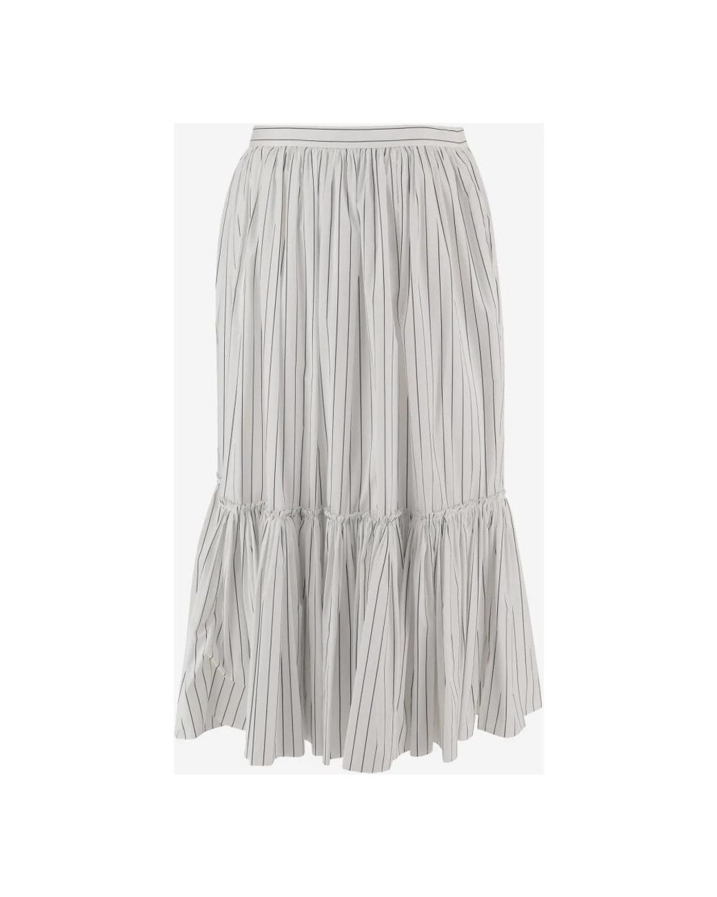 Maxi Skirts Jil Sander de color Gray
