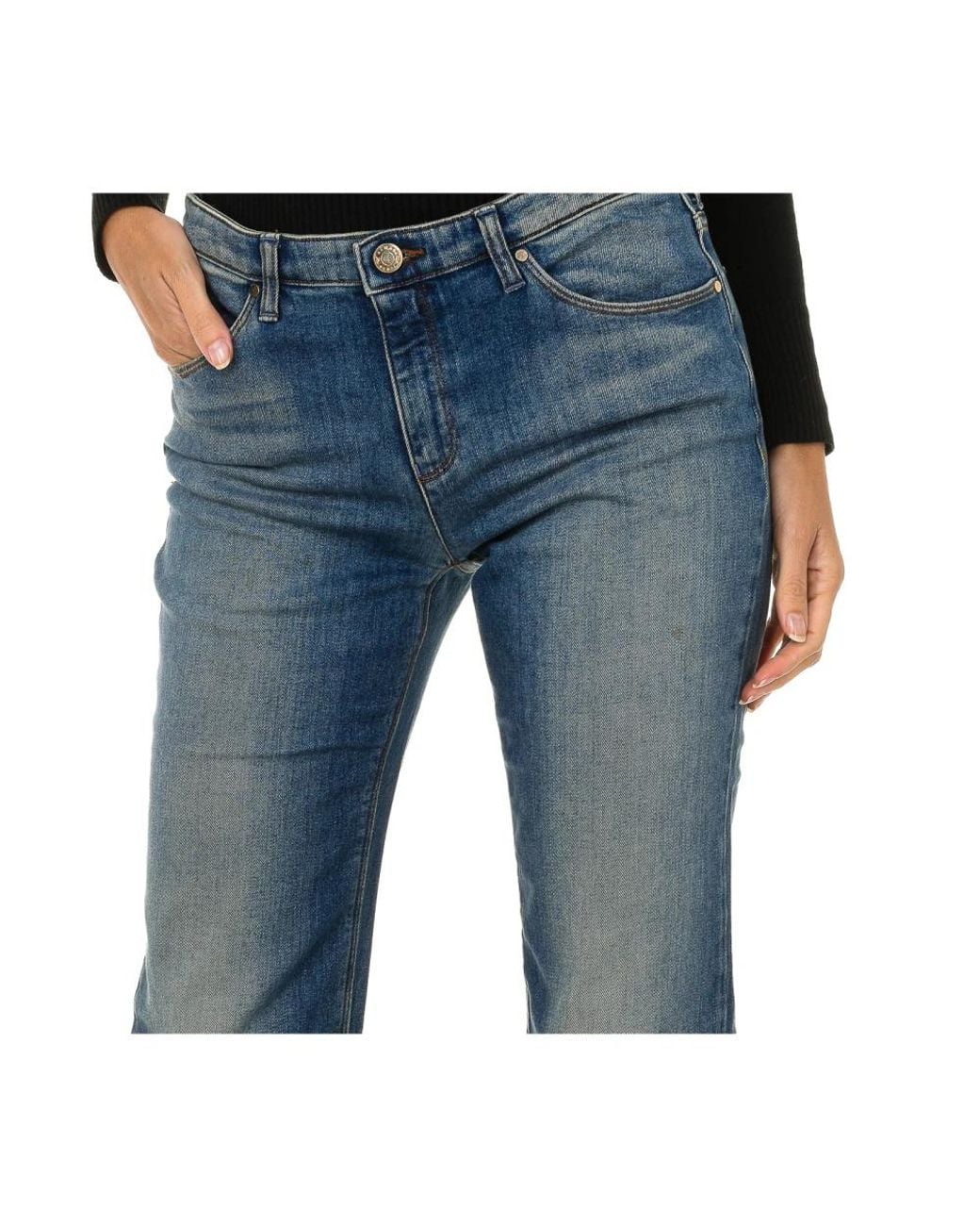 Armani Jeans Blue Straight Fit Jeans