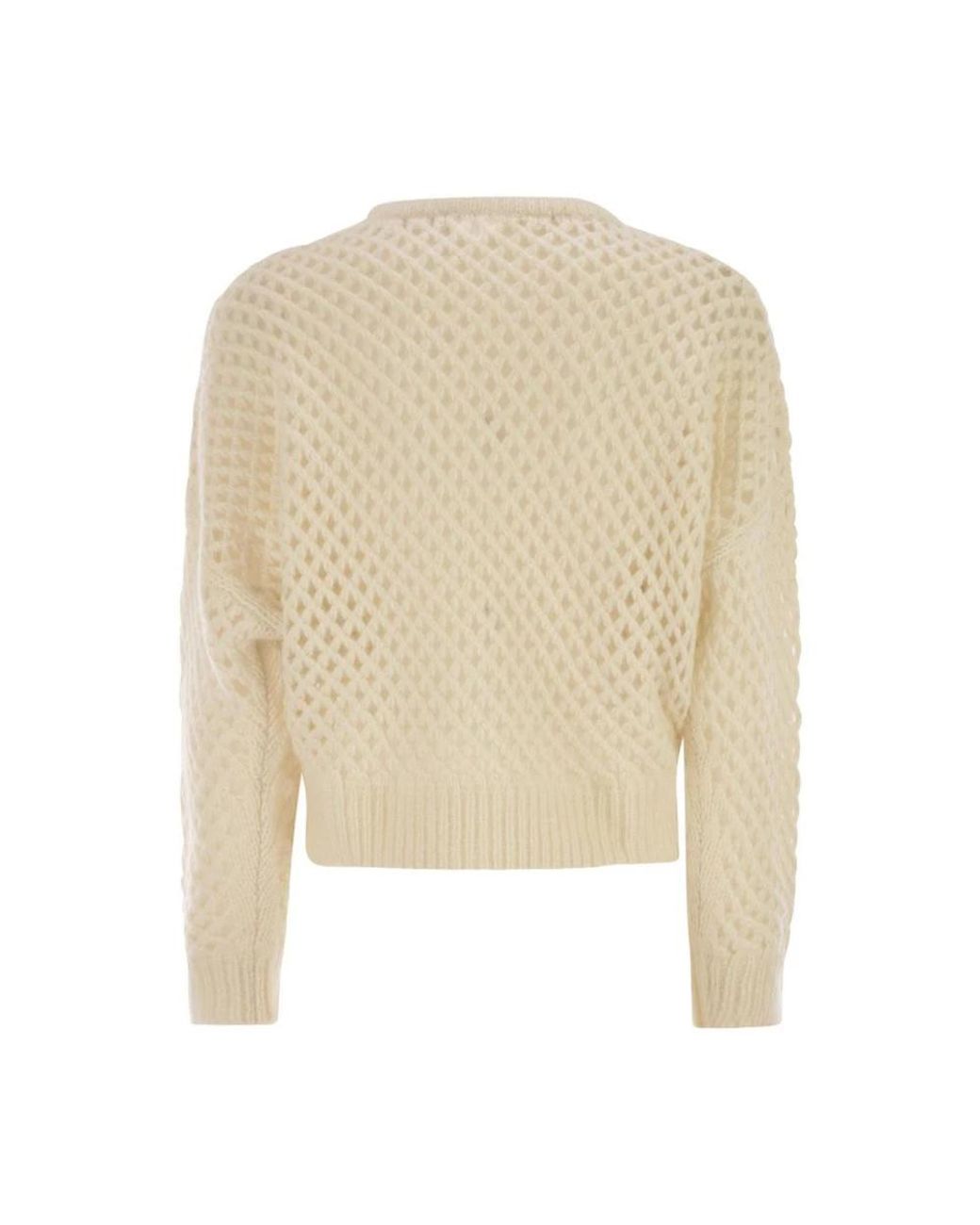 Max Mara White Cashmere Knitwear