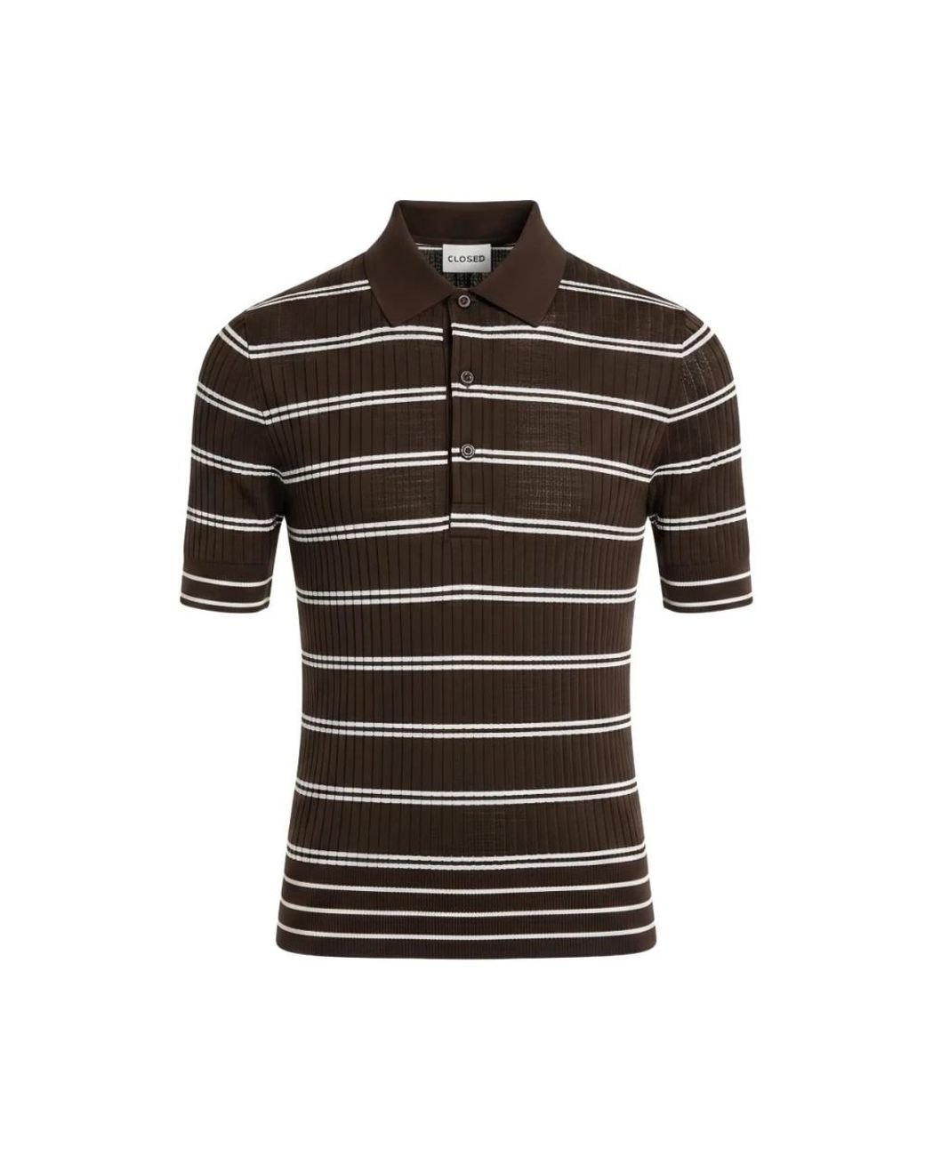 Polo Shirts Closed de color Black