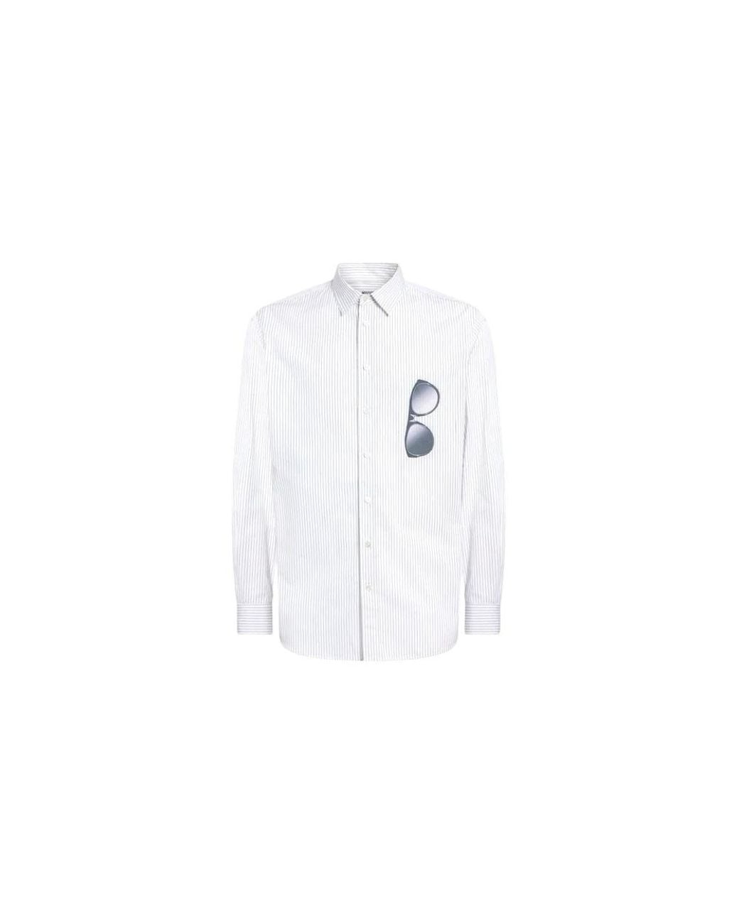 Moschino White Casual Shirts for men