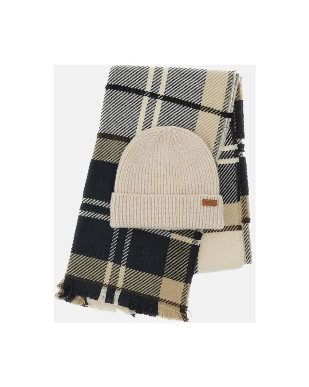 Barbour White Winter Scarves