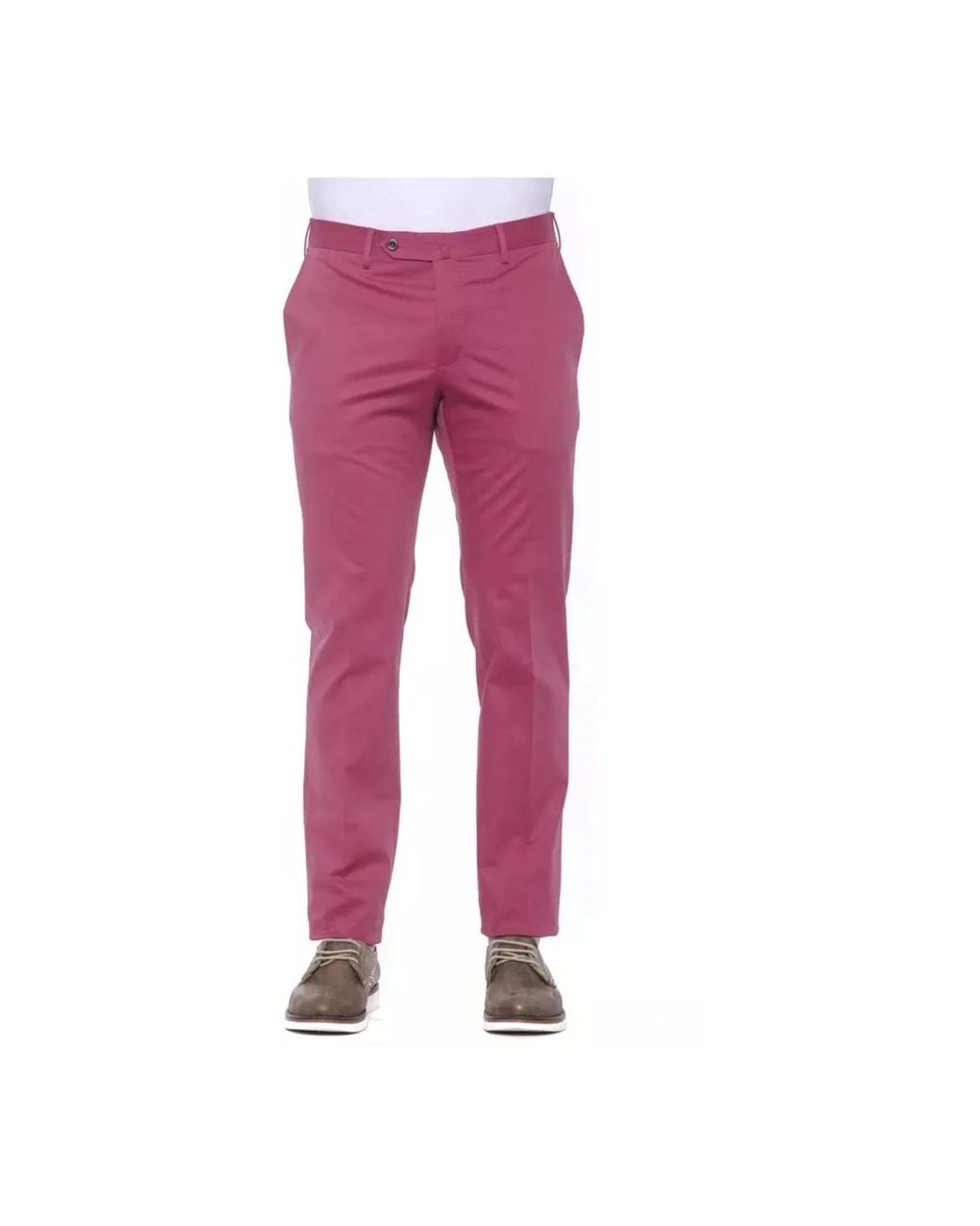 PT Torino Purple Suit Trousers for men