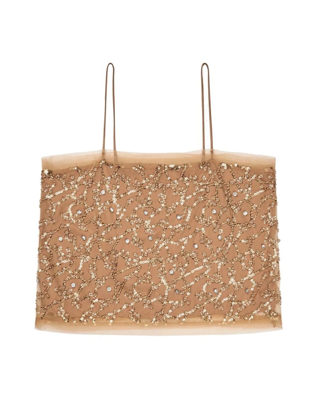 Munthe Natural Sleeveless Tops