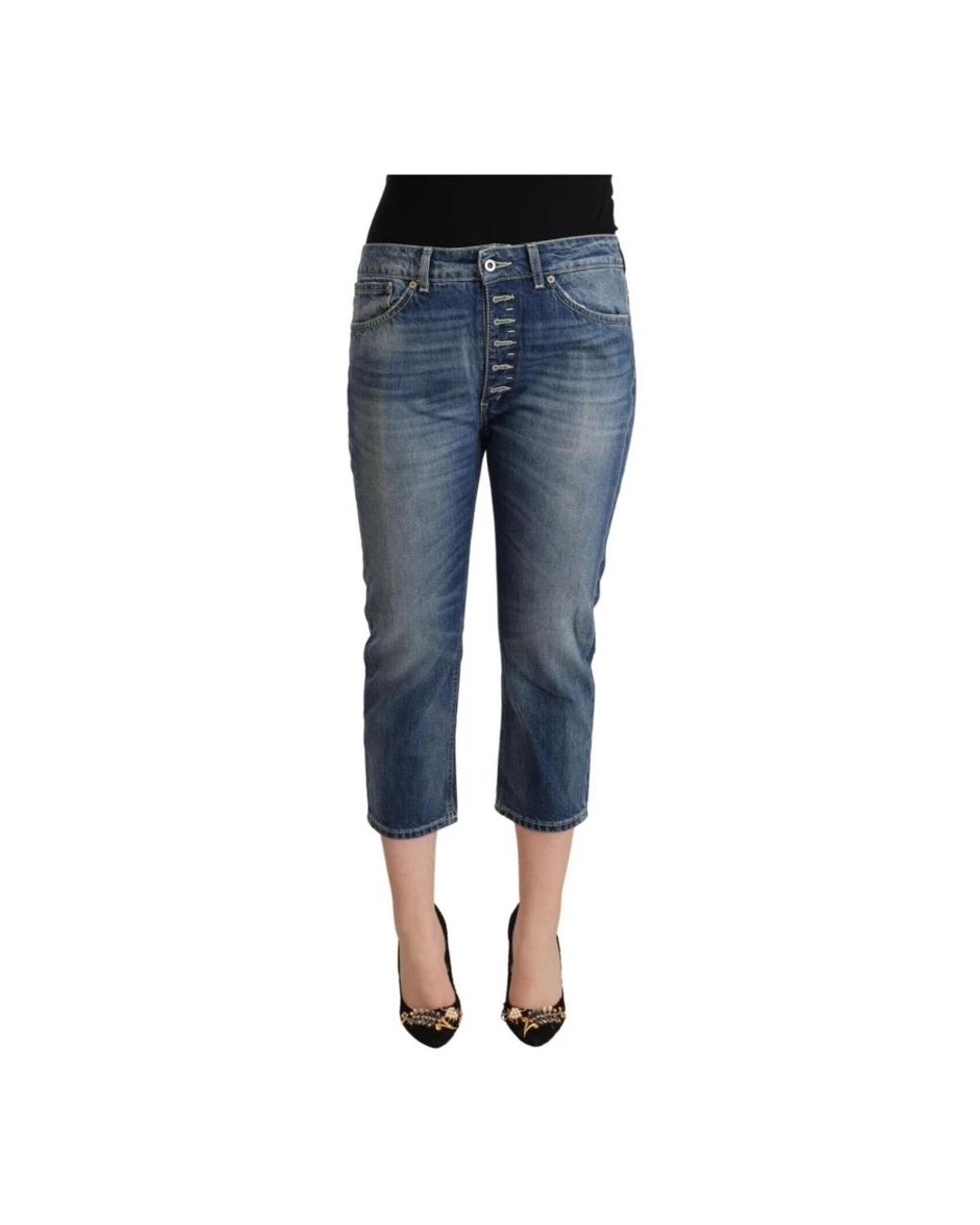 Dondup Blue Cropped Jeans