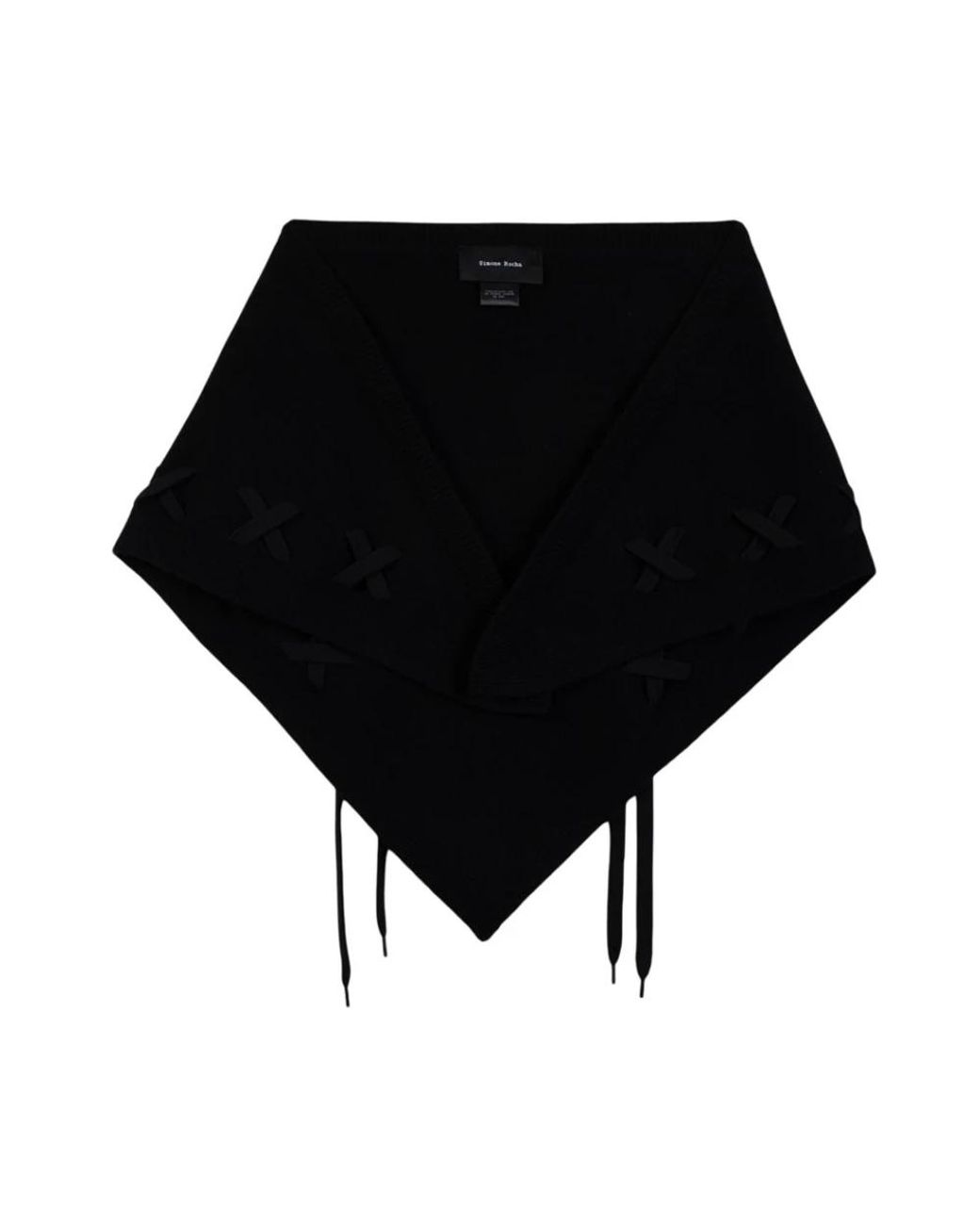 Winter Scarves Simone Rocha en coloris Black