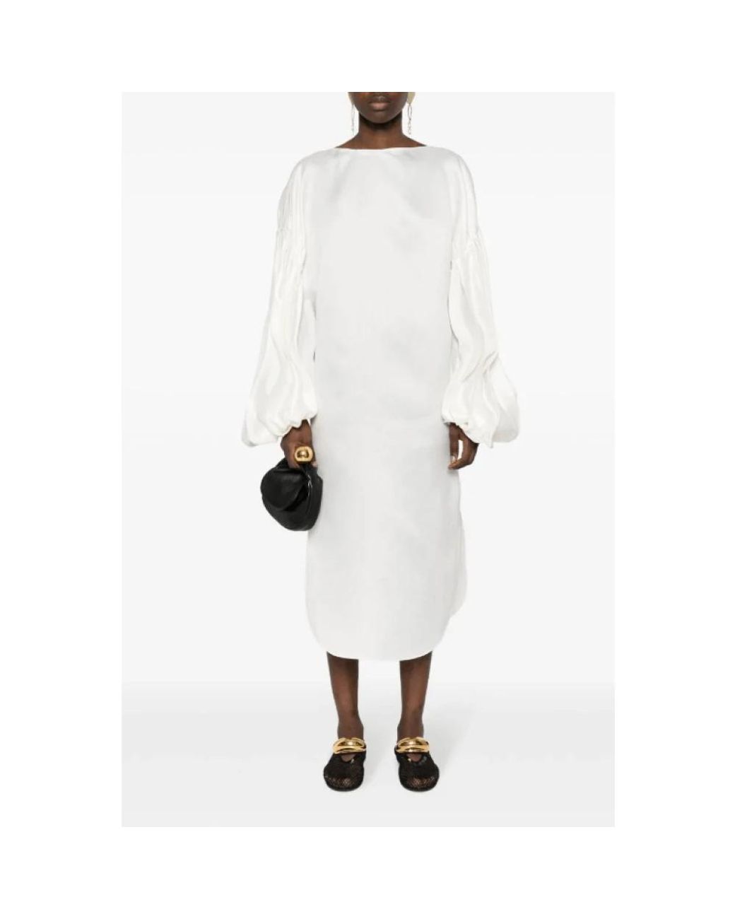 Khaite White Midi Dresses