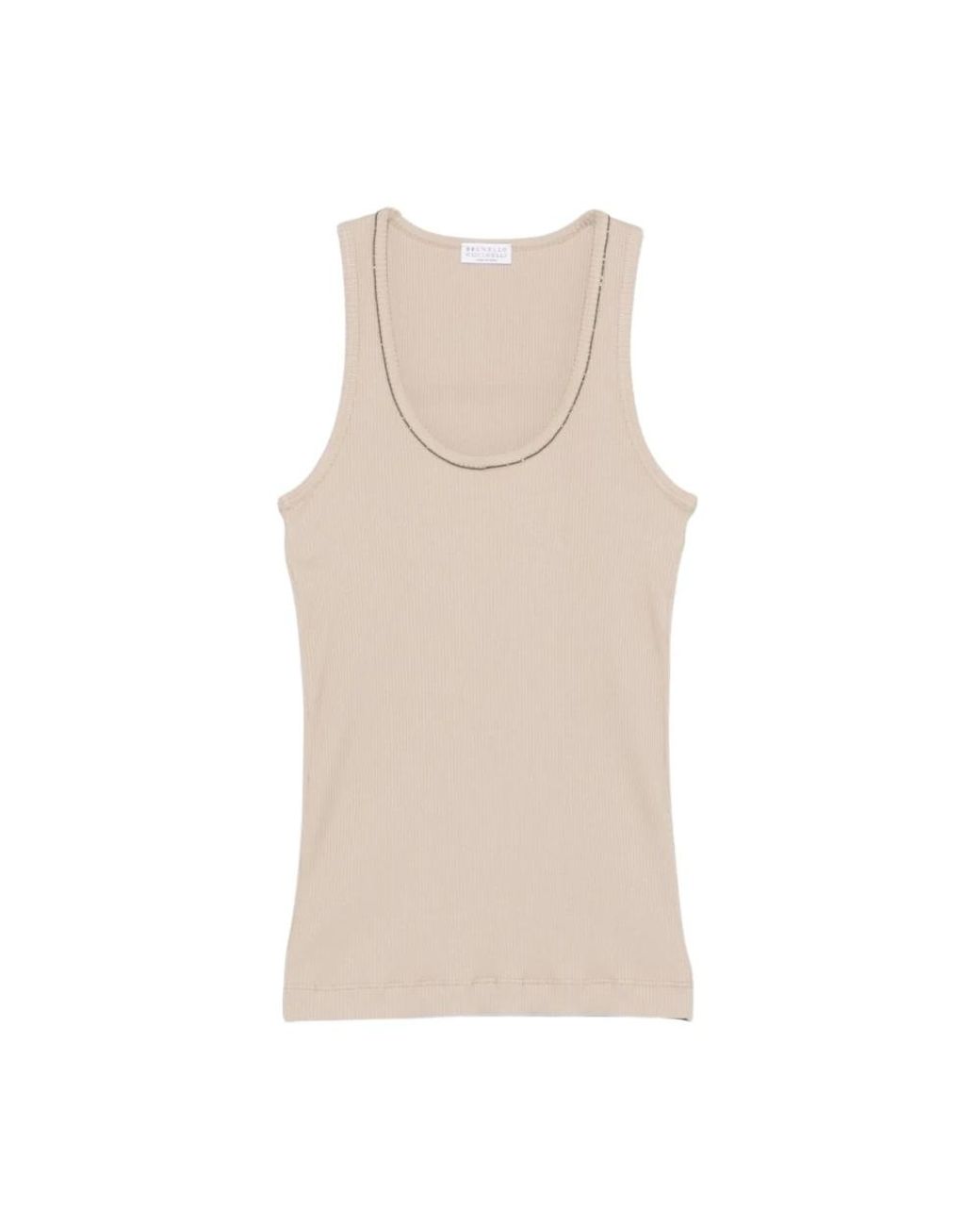 Brunello Cucinelli Katoenen Top in het Natural