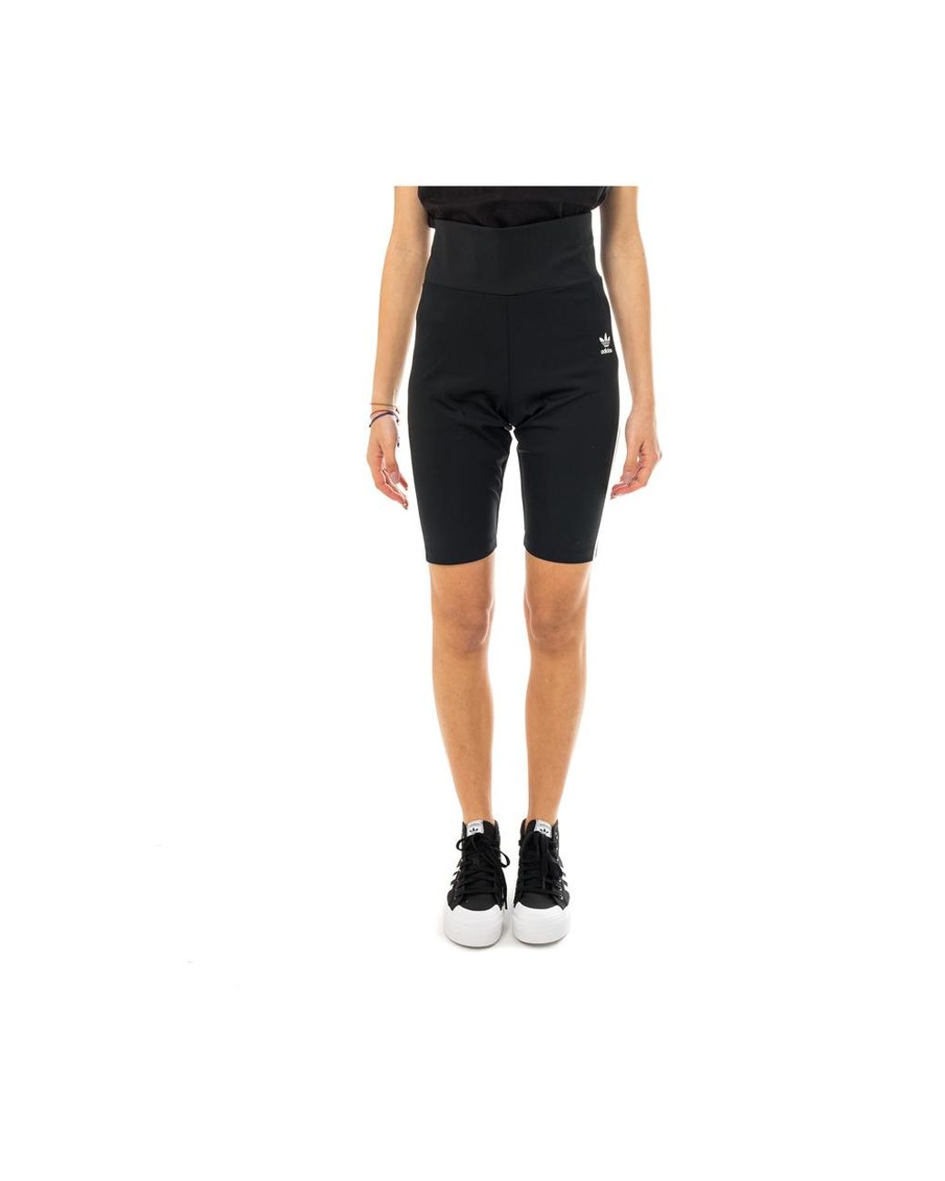 Leggings short gn2842 adidas en coloris Noir - Lyst