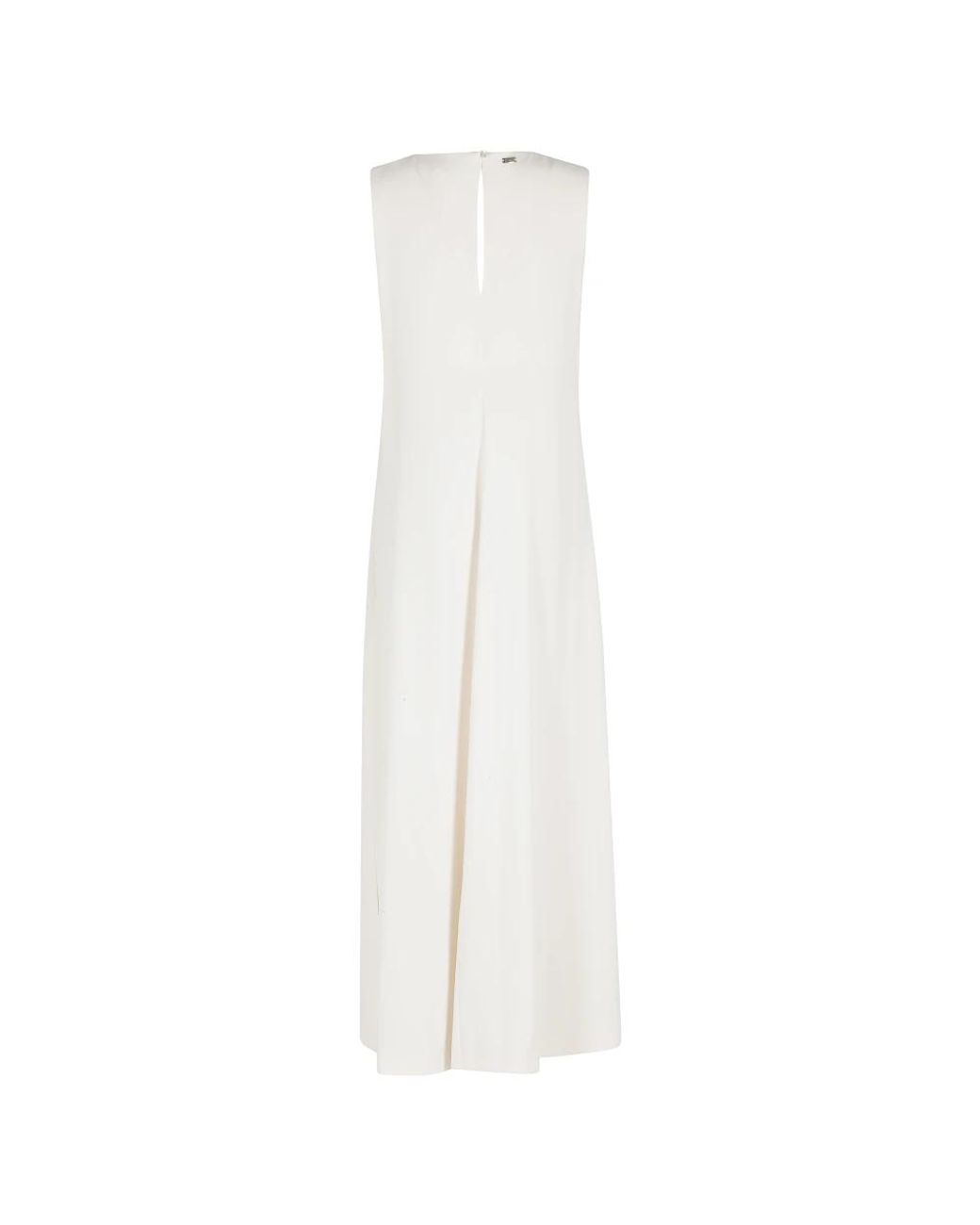 Herno White Langes Kleid