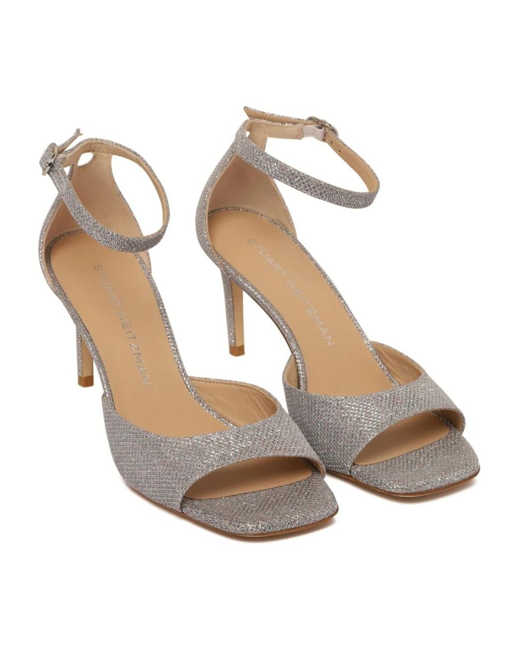 Stuart Weitzman White High Heel Sandals