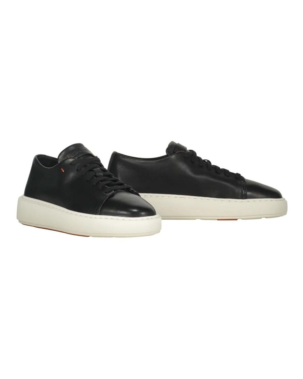 Santoni Black Sneakers