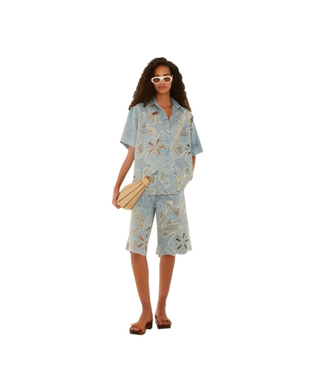 Farm Rio Blue Shirts