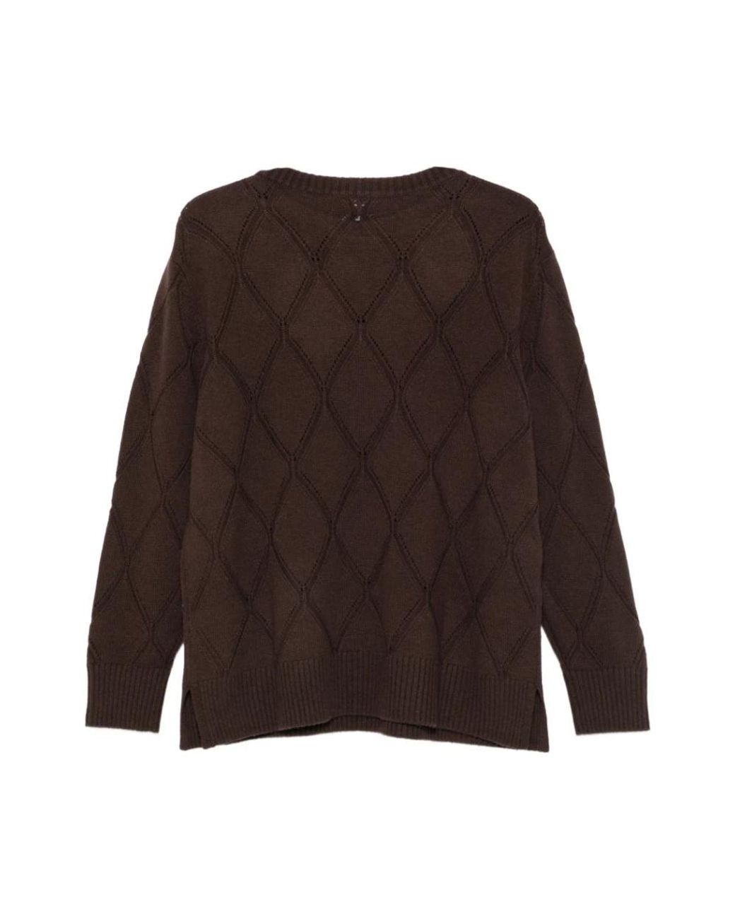 Marina Rinaldi Brown Round-Neck Knitwear