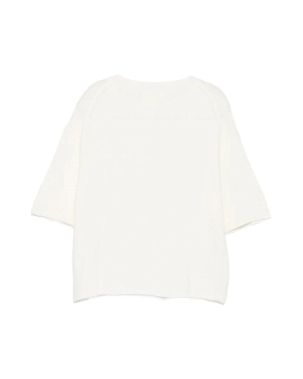 Closed White Round-Neck Knitwear