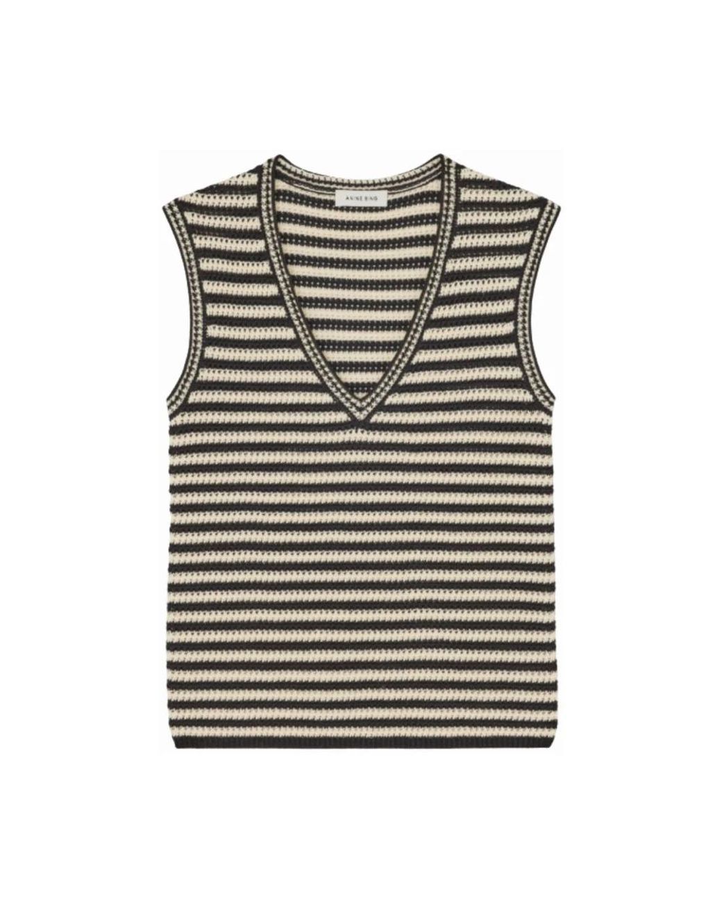 Anine Bing Black V-Neck Knitwear