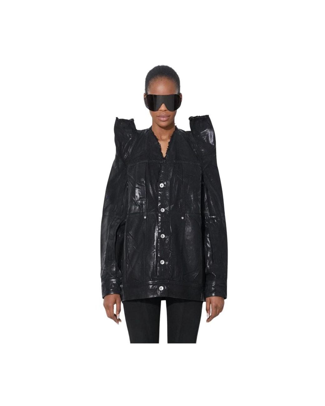 Denim Jackets Rick Owens de color Black