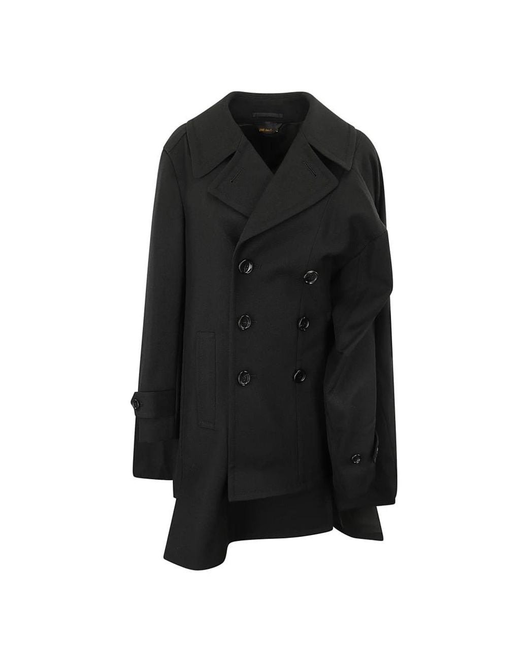 Comme des Garçons Black Double-Breasted Coats