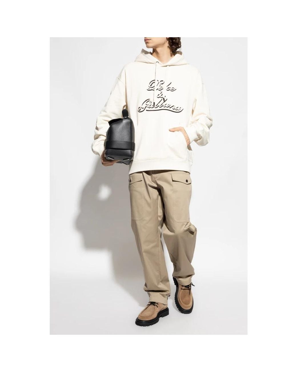 Dolce & Gabbana White Hoodies for men