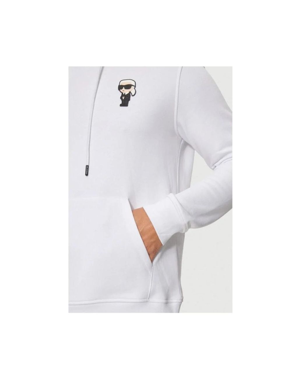 Karl Lagerfeld White Hoodies for men
