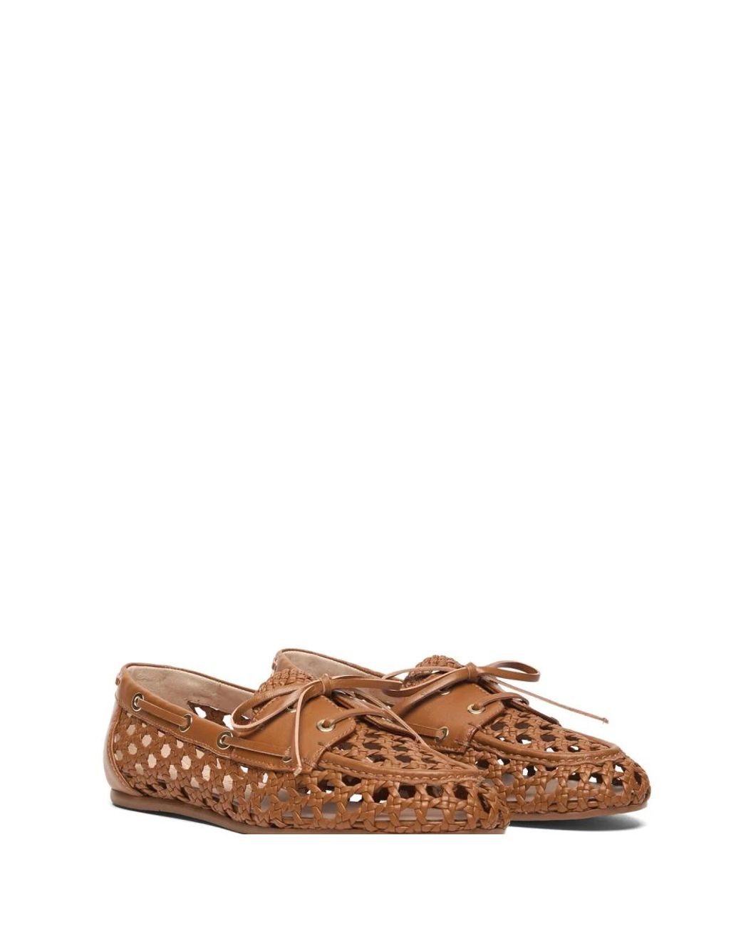 Stuart Weitzman Brown Boat Shoes