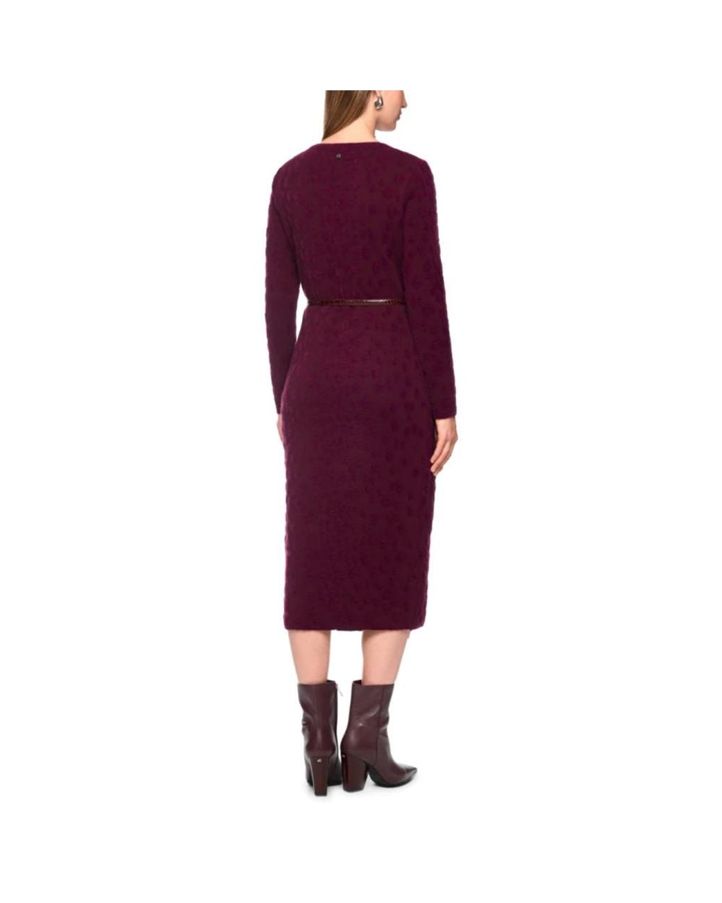 Marc Cain Purple Knitted Dresses