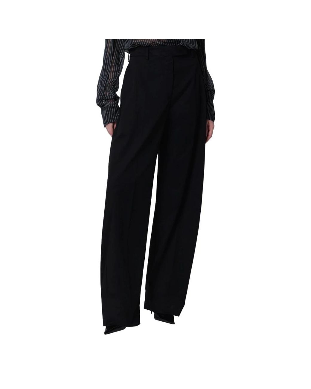 Thelatest Black Wide Trousers
