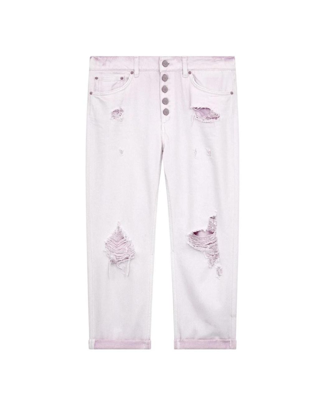 Dondup Purple Cropped Jeans