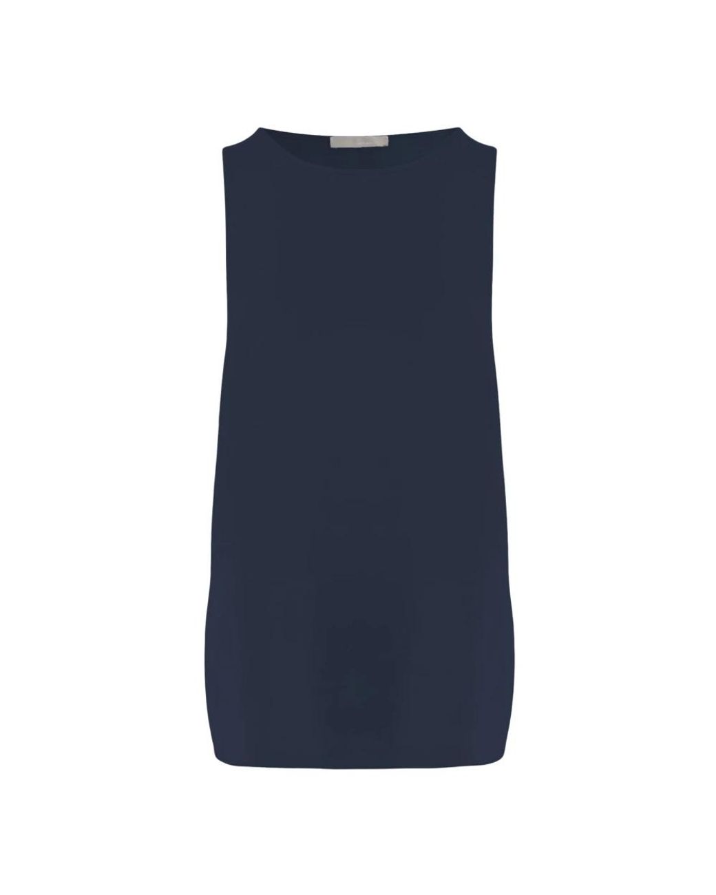 Allude Blue Sleeveless Tops