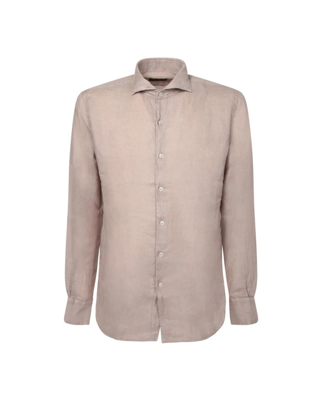 Dell'Oglio Brown Casual Shirts for men