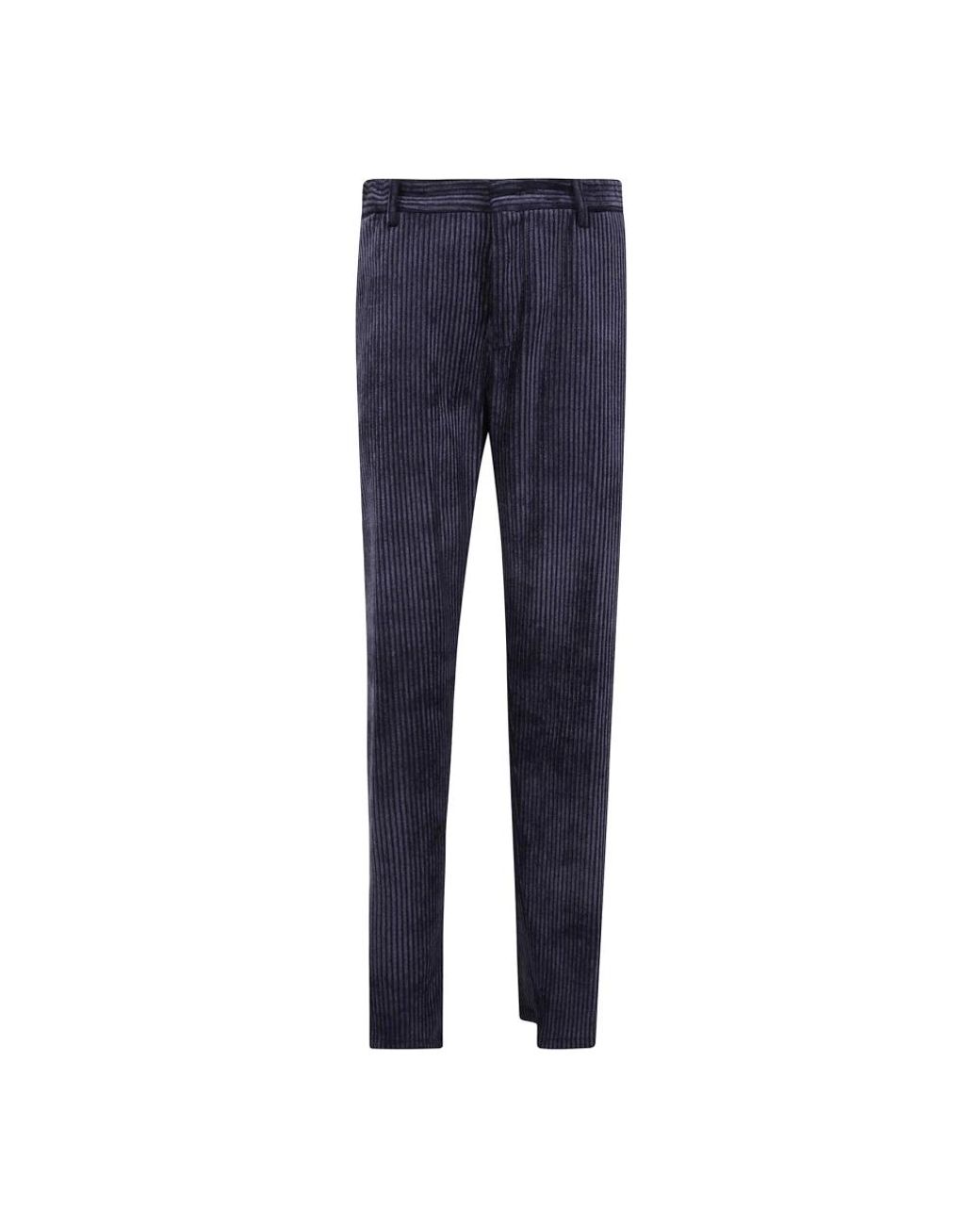 Emporio Armani Blue Slim-Fit Trousers for men