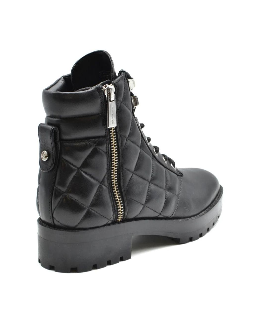 Michael Kors Black Lace-Up Boots