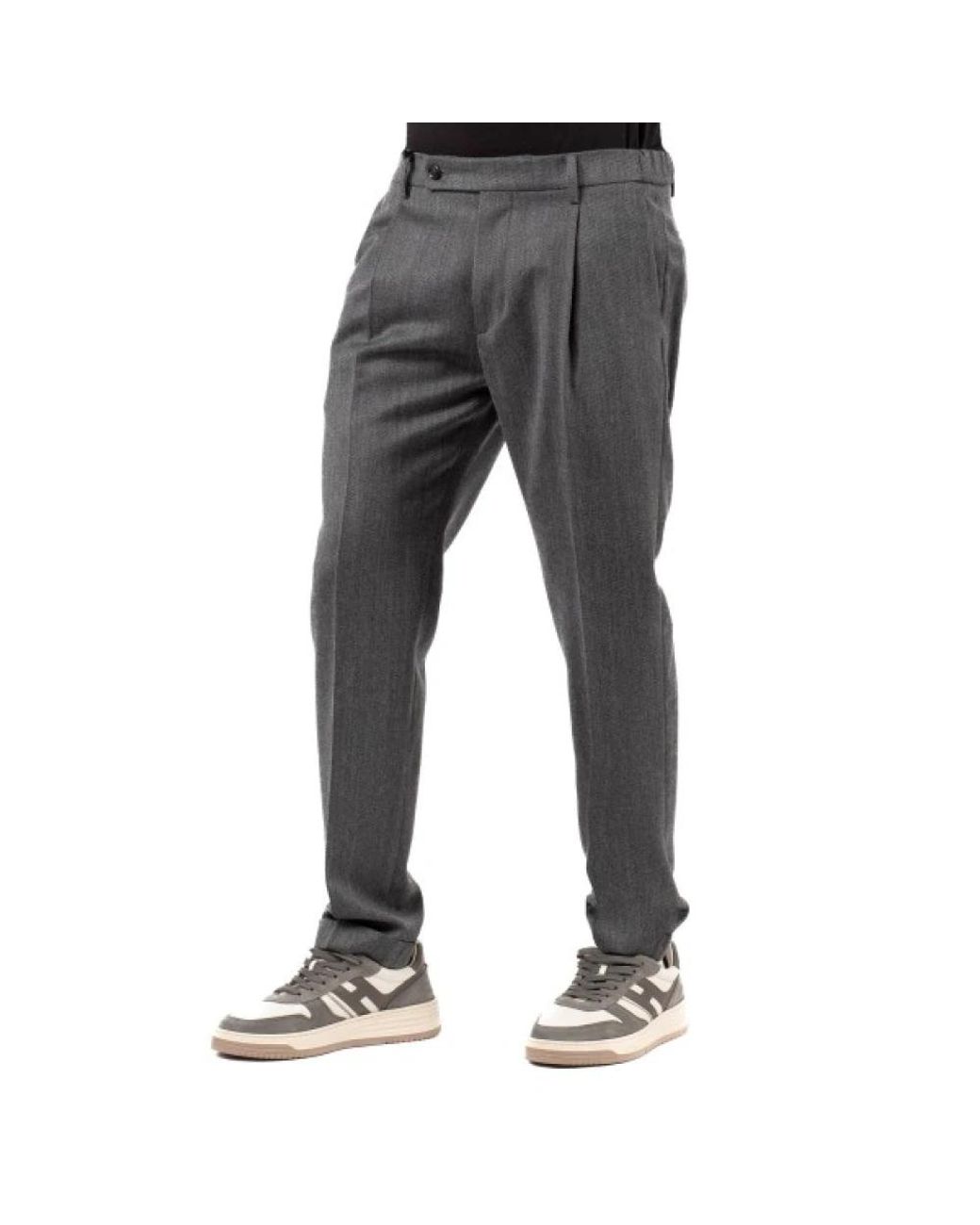 Berwich Gray Suit Trousers for men