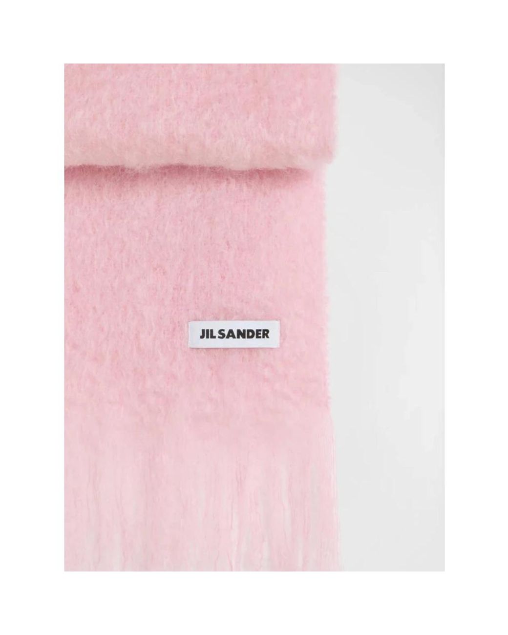 Jil Sander Pink Winter Scarves