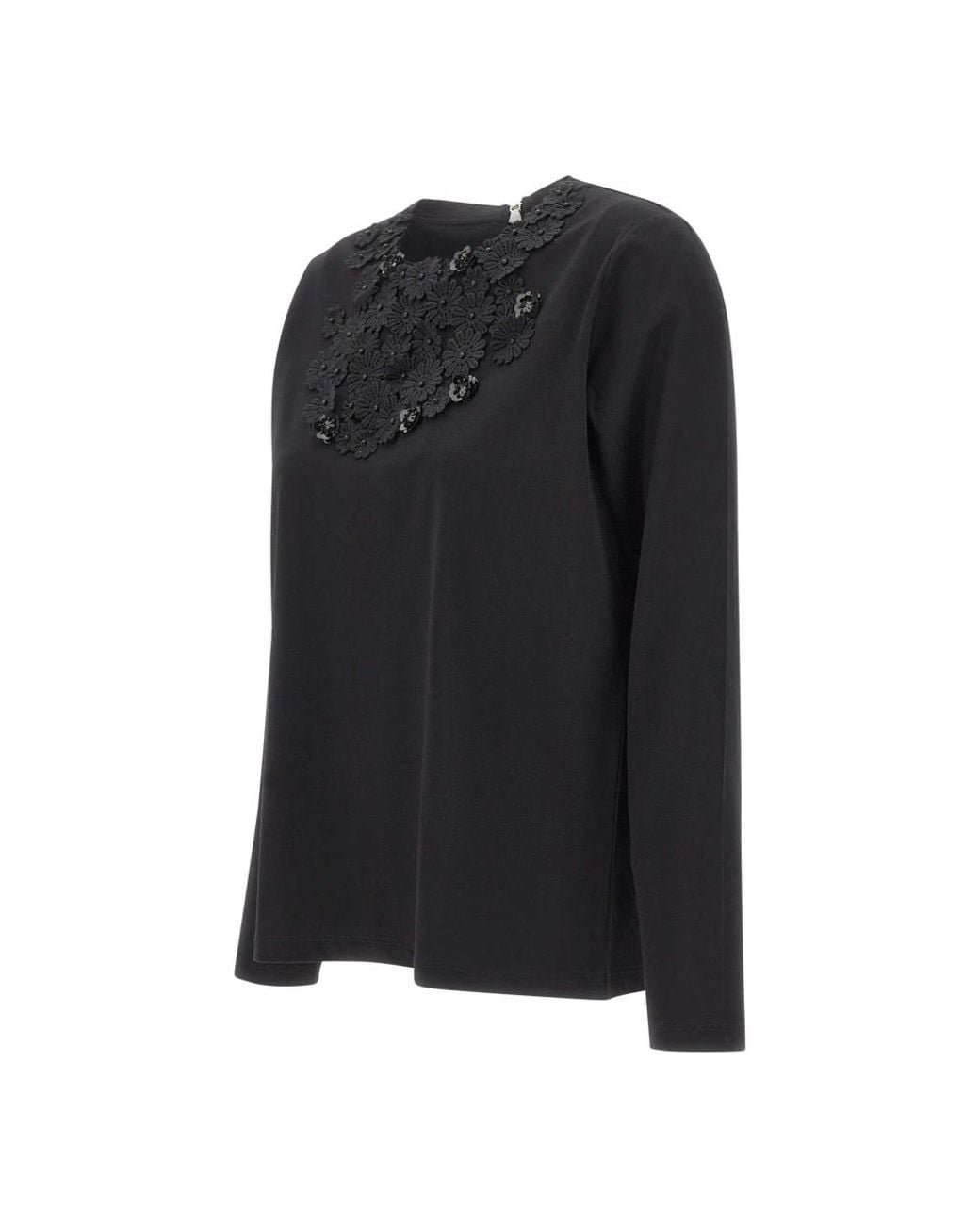 Elena Miro Black Long Sleeve T-Shirts