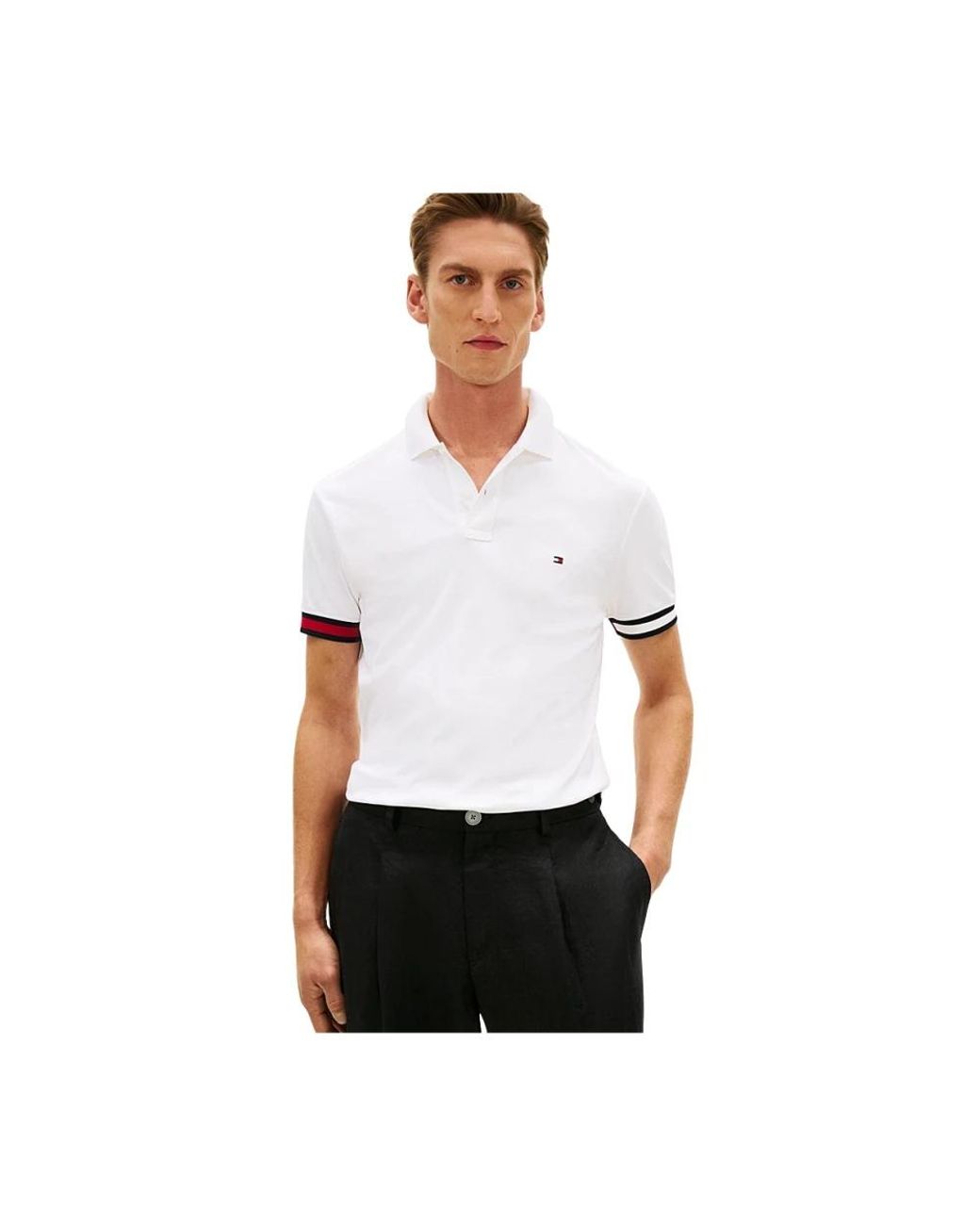 Tommy Hilfiger White Polo Shirts for men