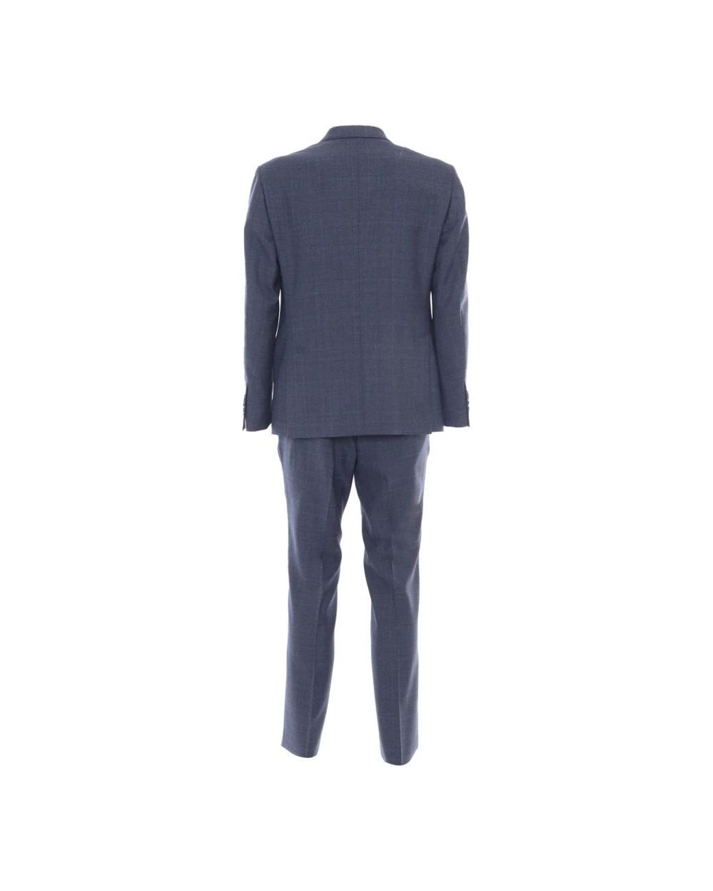 Luigi Bianchi Blue Single Breasted Suits for men