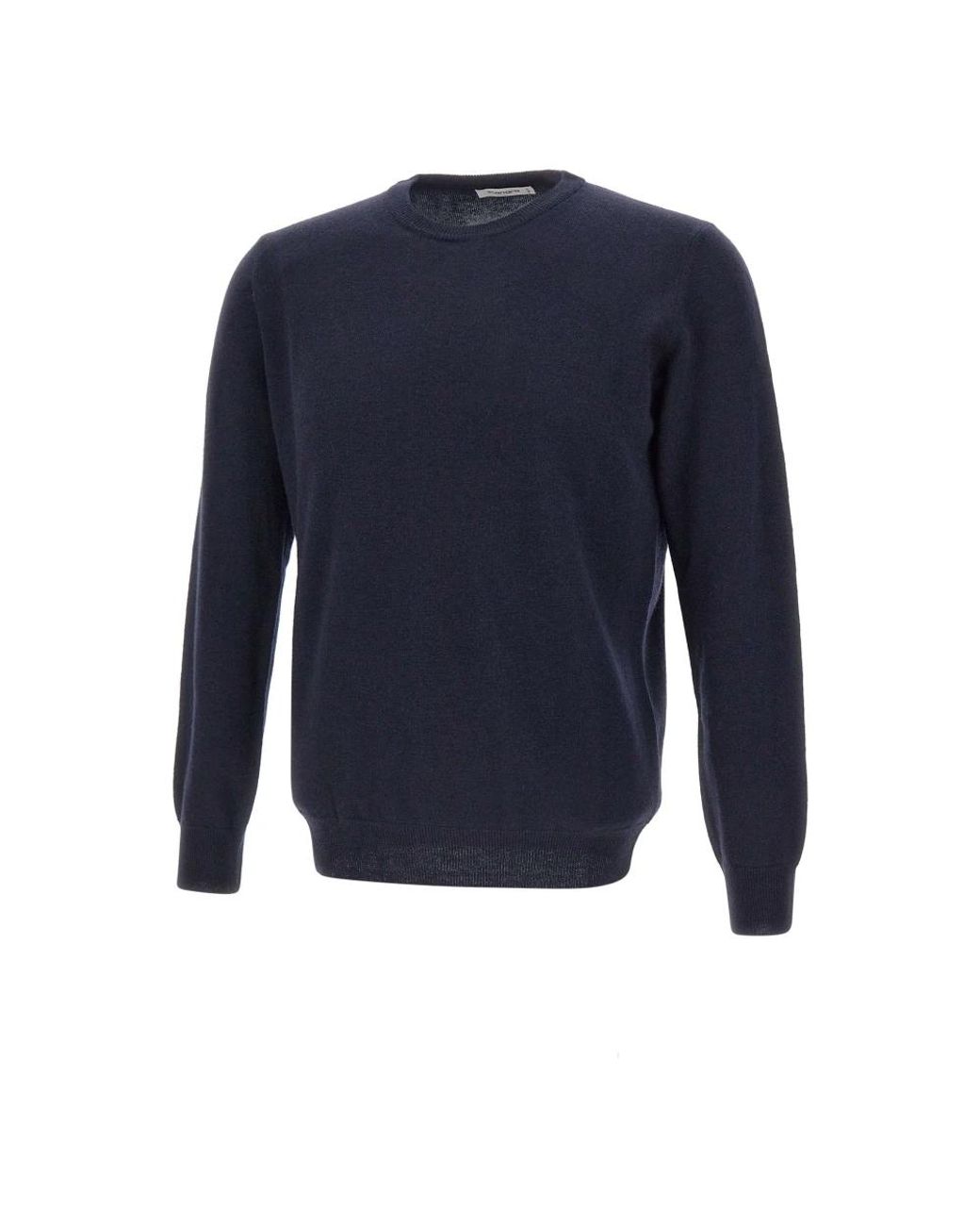 Kangra Blue Round-Neck Knitwear for men