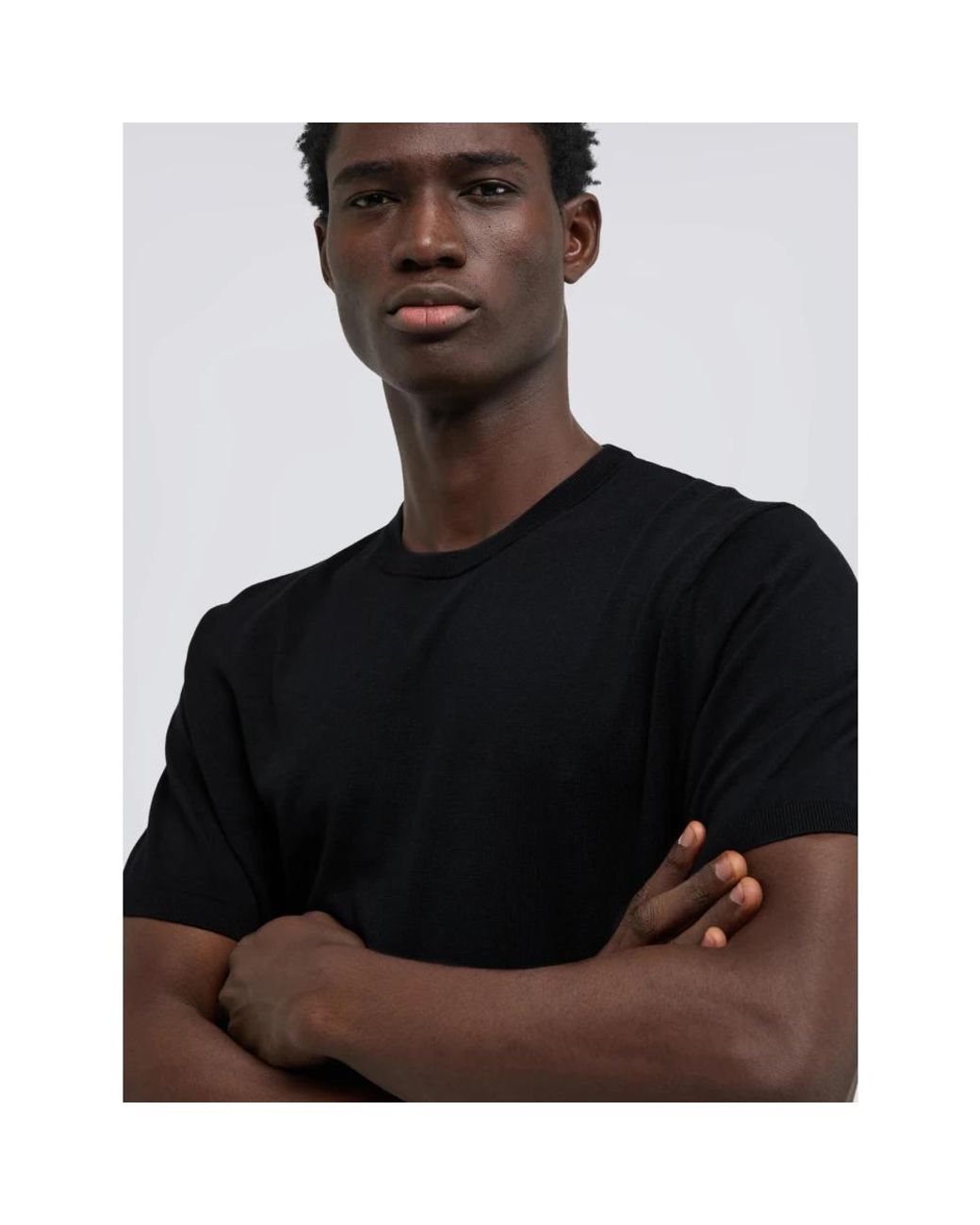 Aspesi Black Round-Neck Knitwear for men