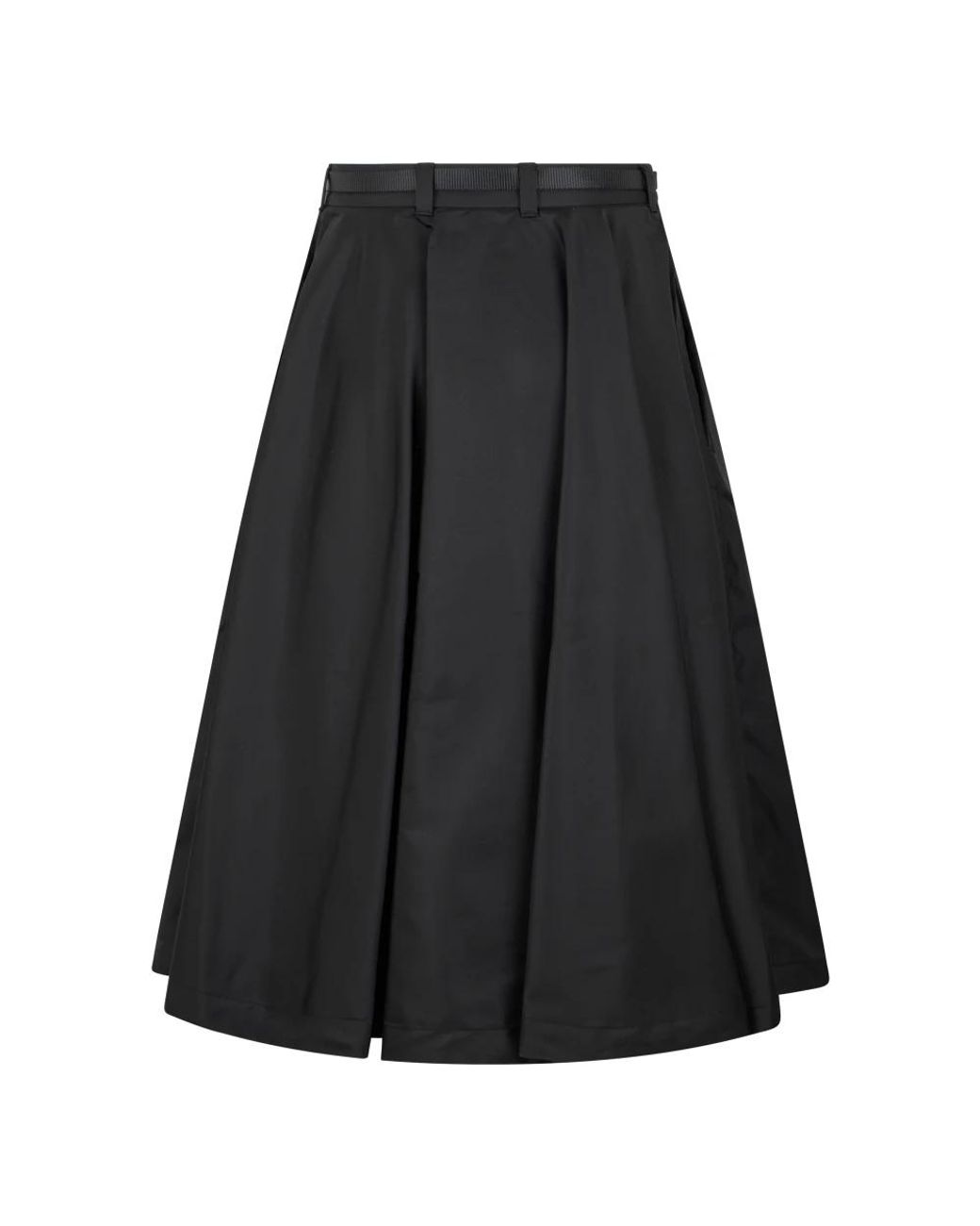 Prada Black Midi Skirts