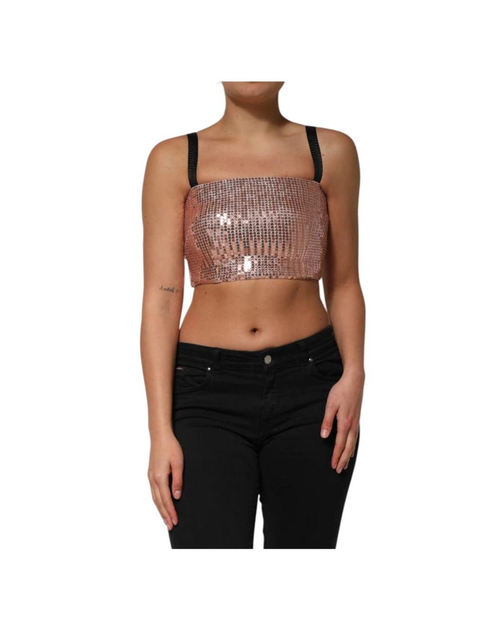 Dolce & Gabbana Brown Sleeveless Tops