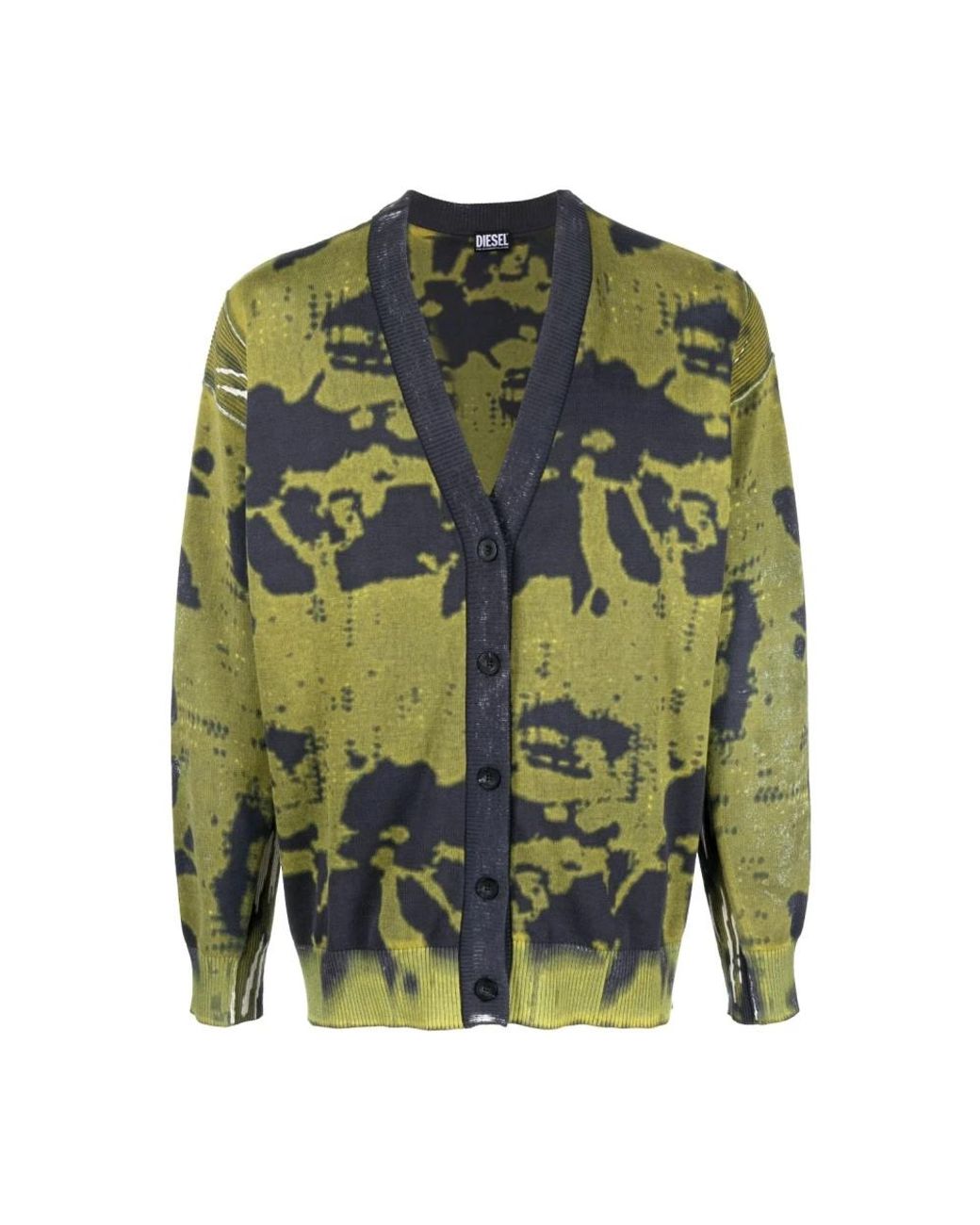 DIESEL Truien & Vesten ,Veelkleurig ,Katoen K-Laran Cardigan in het Green