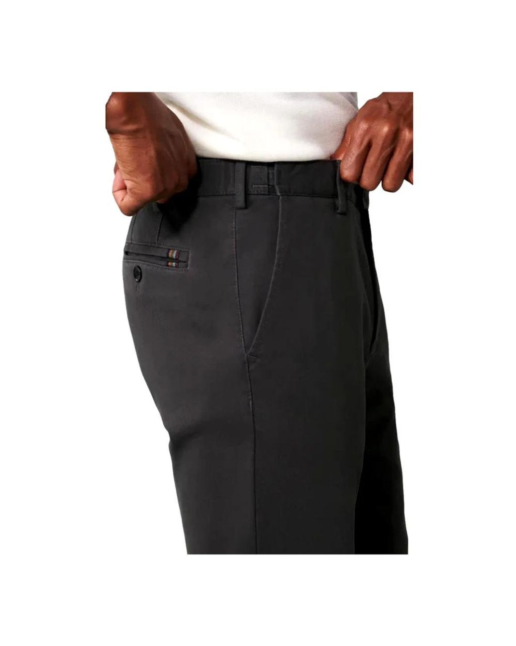 Straight Trousers Meyer de hombre de color Black