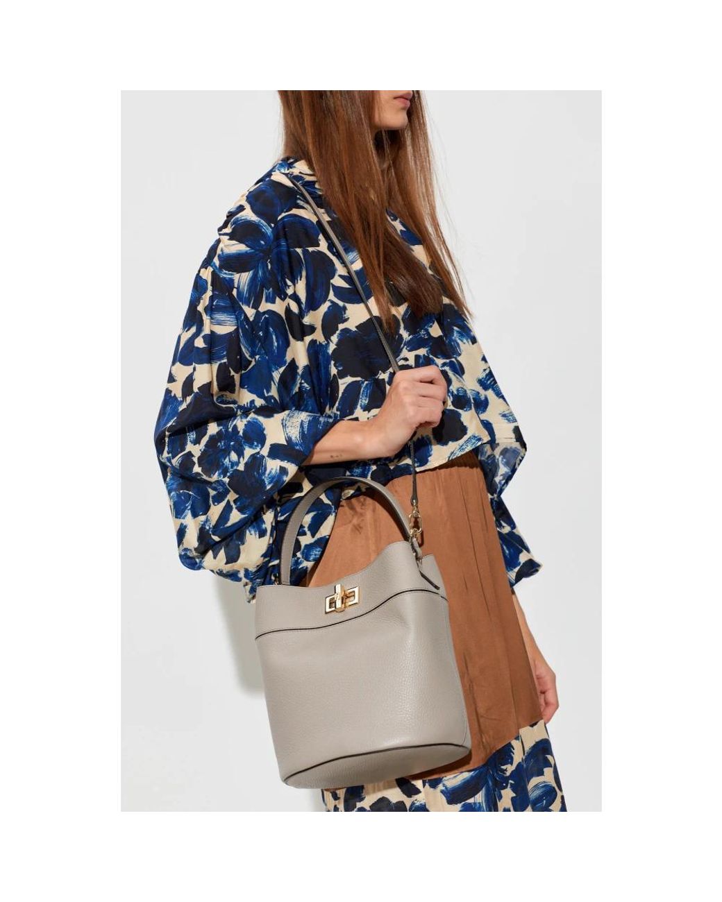 Furla Gray Bucket Bags