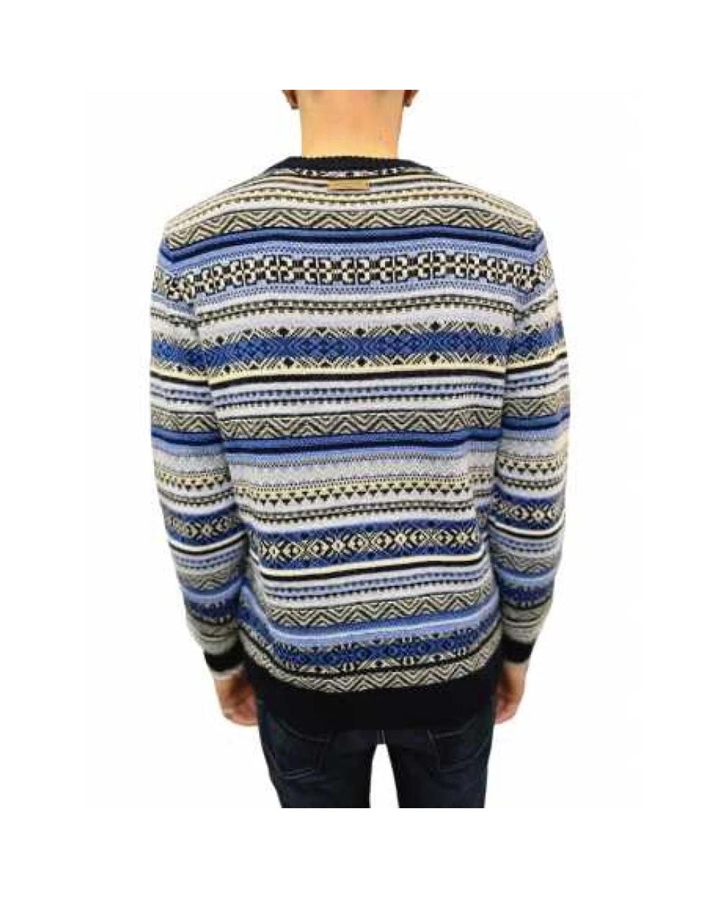 Jacob Cohen Blue Round-Neck Knitwear for men