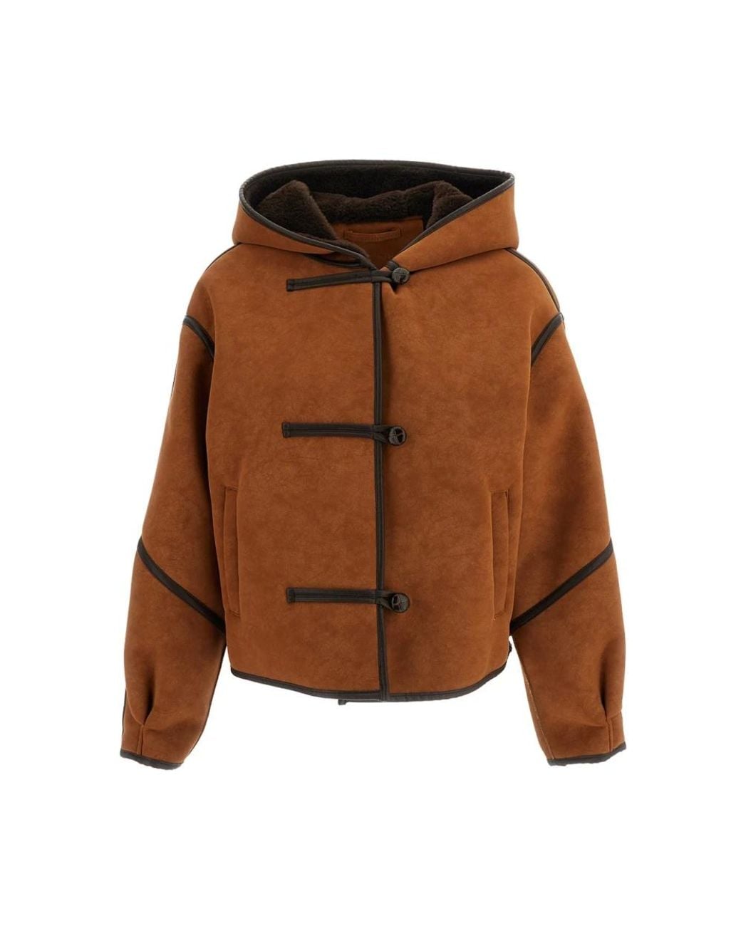 Stand Studio Brown Faux Fur & Shearling Jackets